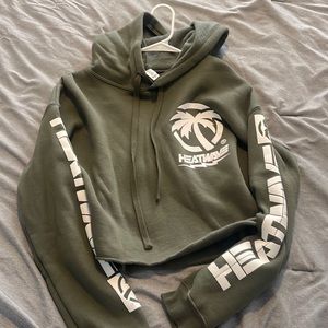 Womens heatwave cropped hoodie